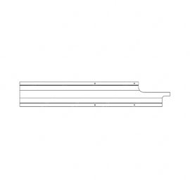TBB 167676 WINDOW HEADER TRIM, REAR, 1 WDO+10, GRAY