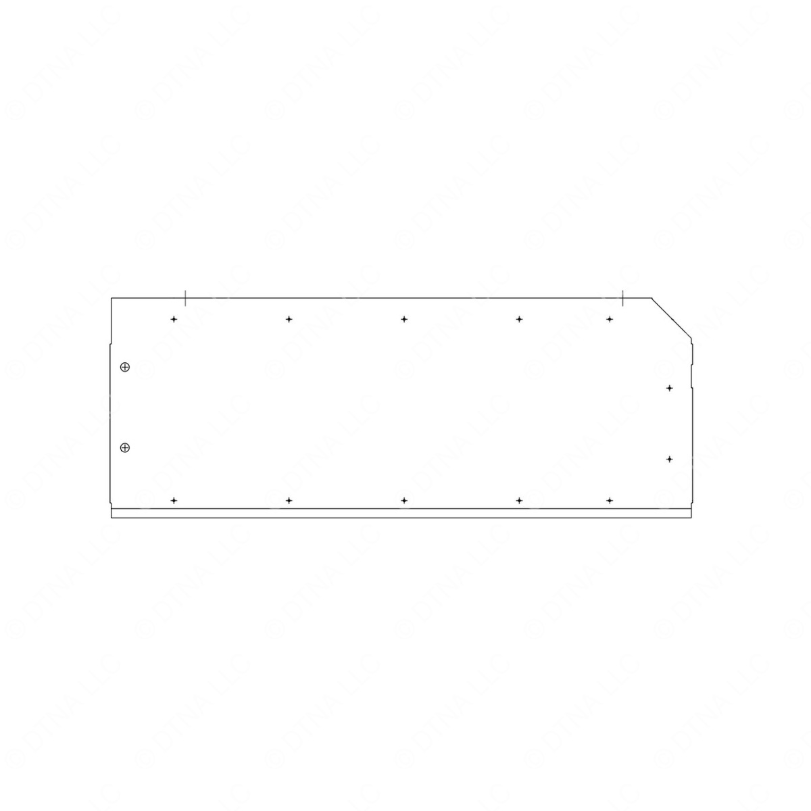 TBB 167741 LUGGAGE BOX TOP, 100IN, RIGHT HALF
