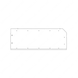 TBB 167741 LUGGAGE BOX TOP, 100IN, RIGHT HALF