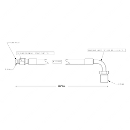 TBB 167796 REFRIGERANT HOSE,  12, 1-1/16 90 BKHD T