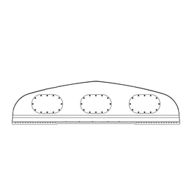 TBB 168076 BULKHEAD REAR ASM, STD, ALUM, SRW