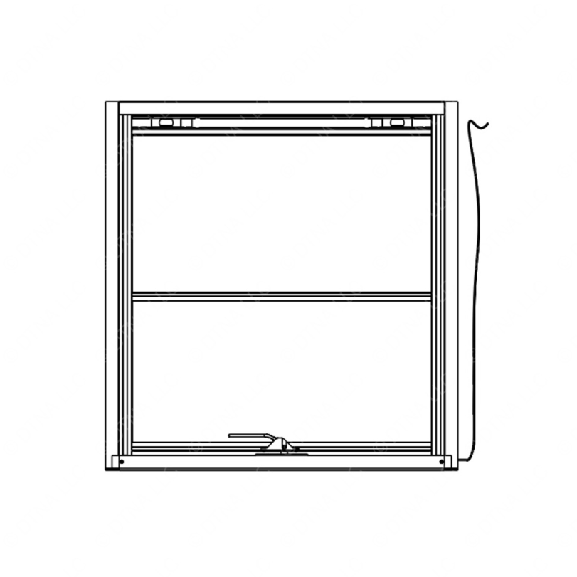 TBB 168254 WDO ASM, HORZ P/O, TEMP, CLR, 3IN STOP,