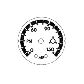 TBB 168735 GAUGE-AIR PRESSURE,SINGLE