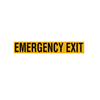 TBB 169015 LABEL EMERGENCY EXIT BLK/RYL PUSH/PULL