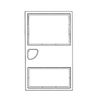 TBB 169357 DOOR REAR EMERG STD C2 (SHELL)