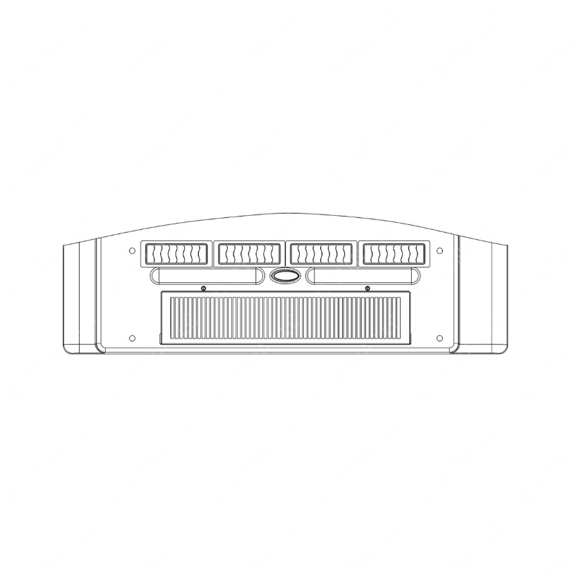 TBB 169632 COVER 4 LOUVER, IW-2 SRW EVAPORATOR