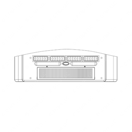 TBB 169632 COVER 4 LOUVER, IW-2 SRW EVAPORATOR