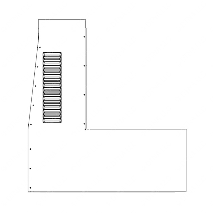 TBB 170306 AIR INLET PANEL, LS EXTERIOR, UPPER REA