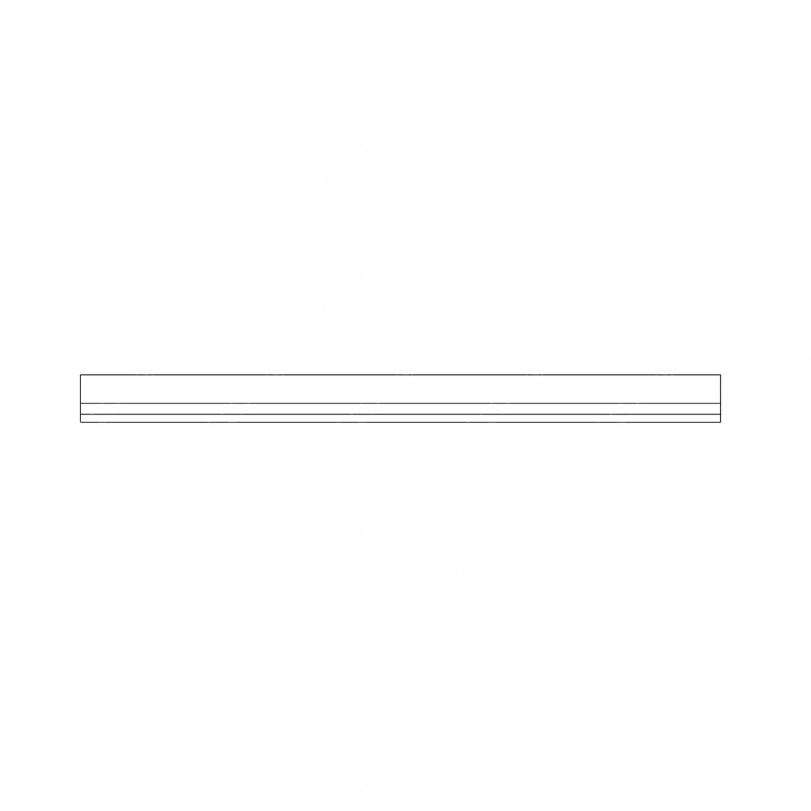 TBB 170372 FLOOR RAIL, 341T, REAR W/LEFT SIDE BTR