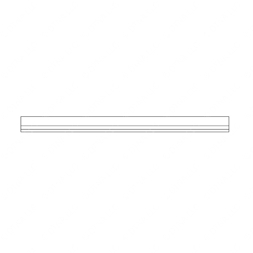 TBB 170373 FLOOR RAIL, 341T, REAR W/LEFT SIDE BTR