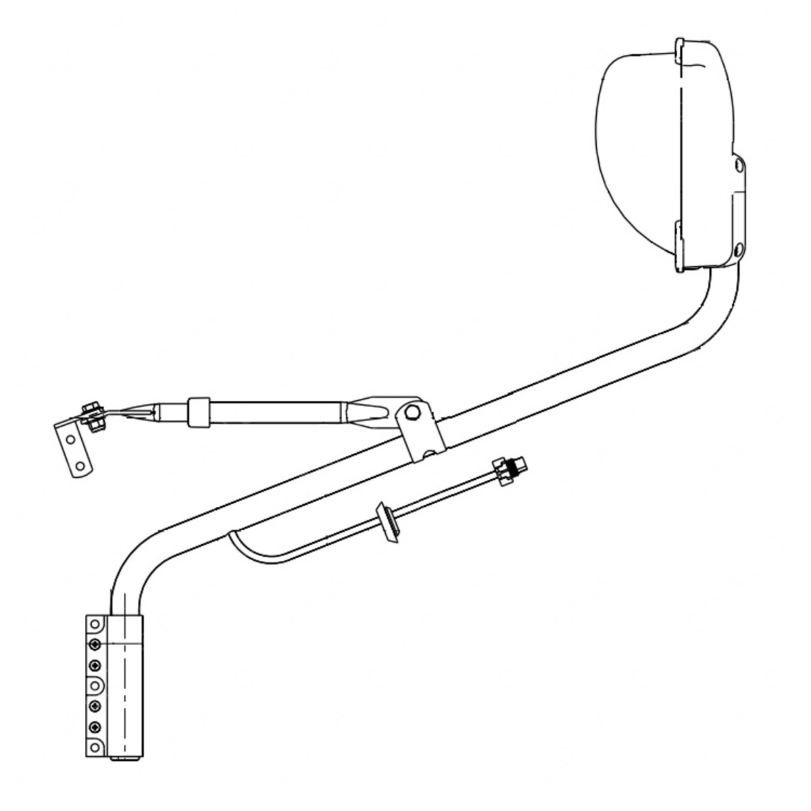 TBB 171184 MIRROR ASM, NON-HEATED, LS, SYSTEM B, H