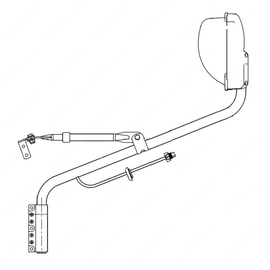 TBB 171184 MIRROR ASM, NON-HEATED, LS, SYSTEM B, H