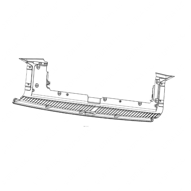 TBB 171426 TRIM COVER, FRONT WINDSHIELD HEADER, WI