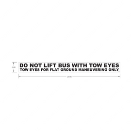 TBB 172101 LABEL, DO NOT LIFT, BLK/WHT