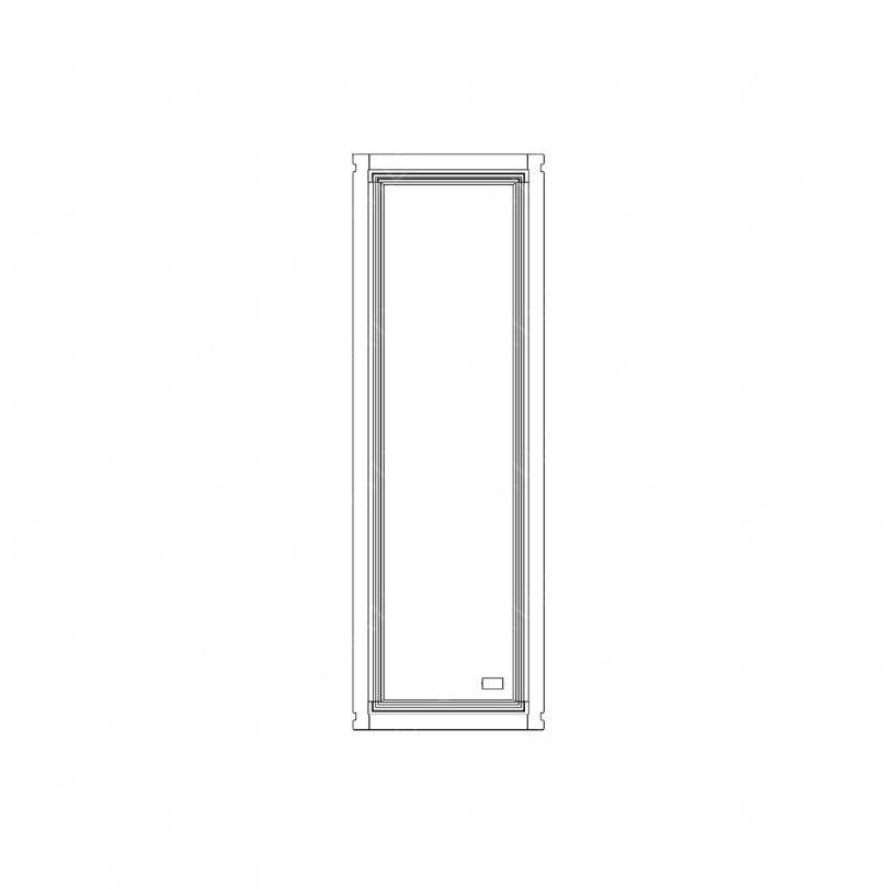 TBB 172239 THERMOPANE GLASS, UPPER & LOWER, FRONT