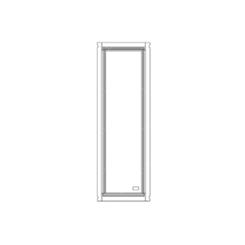 TBB 172239 THERMOPANE GLASS, UPPER & LOWER, FRONT
