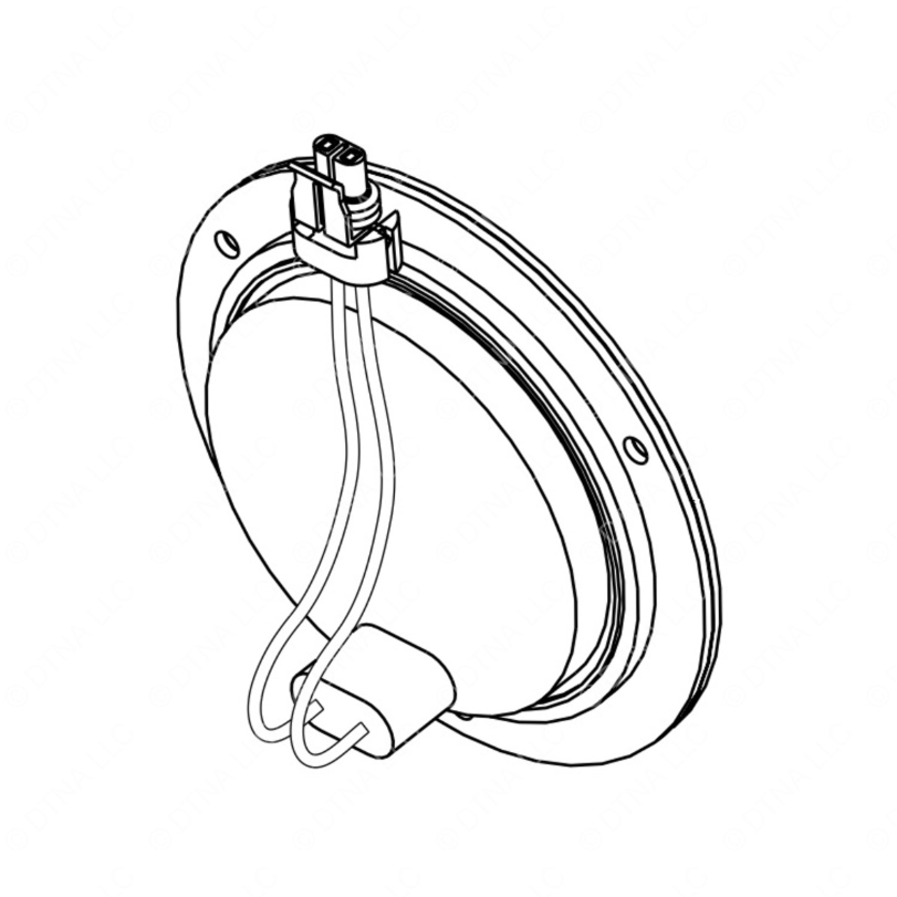 TBB 172409 LIGHT ASSEMBLY, FLANGE MOUNT, LED 4IN RO
