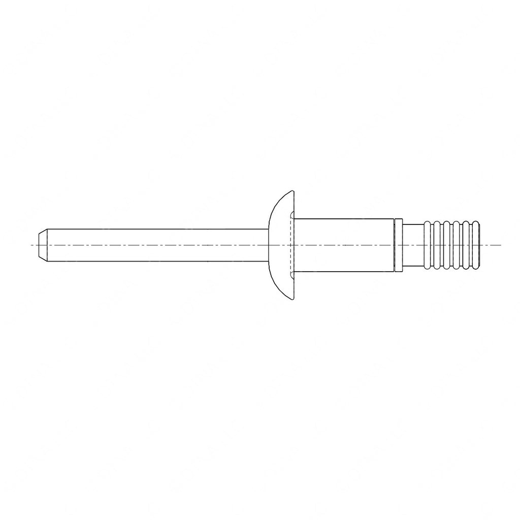 TBB 172612 BLIND RIVET, 5/16IN MAGNA-BULB, DOUBLE L