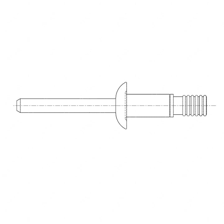 TBB 172612 BLIND RIVET, 5/16IN MAGNA-BULB, DOUBLE L