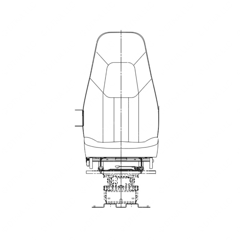 TBB 172627 DRIVERS SEAT, NATIONAL SEATING, COMMOD