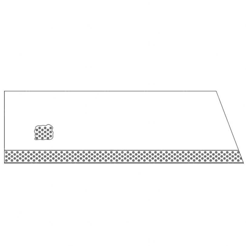 TBB 172898 STEP TREAD, 2ND, NON-METALLIC, BLACK PE