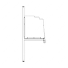 TBB 173965 STANCHION PANEL ASSEMBLY, TINTED ACRYLI