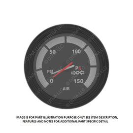 TBB 174101 GUAGE AIR PRESSURE DUAL 2IN