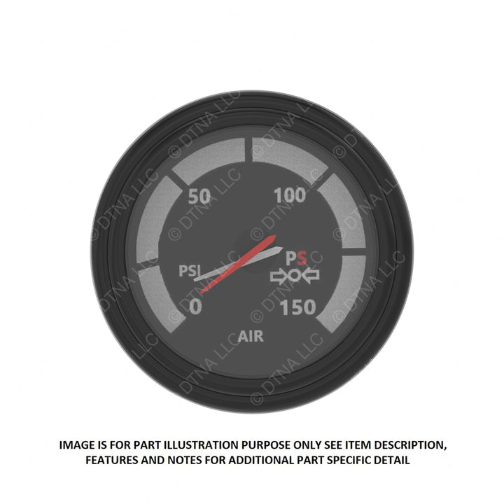 TBB 174101 GUAGE AIR PRESSURE DUAL 2IN