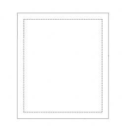 TBB 174465 PAD ASSEMBLY, MODESTY PANEL, 27IN X 29IN