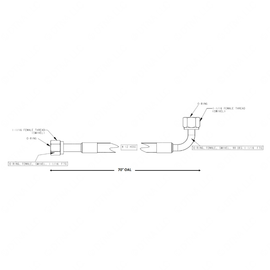 TBB 175034 REFRIGERANT HOSE 12 1-1/16 STGHT FEM 70
