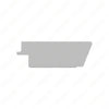 TBB 175291 MODESTY PANEL, 39 INCH, RIGHT SIDE, HEA