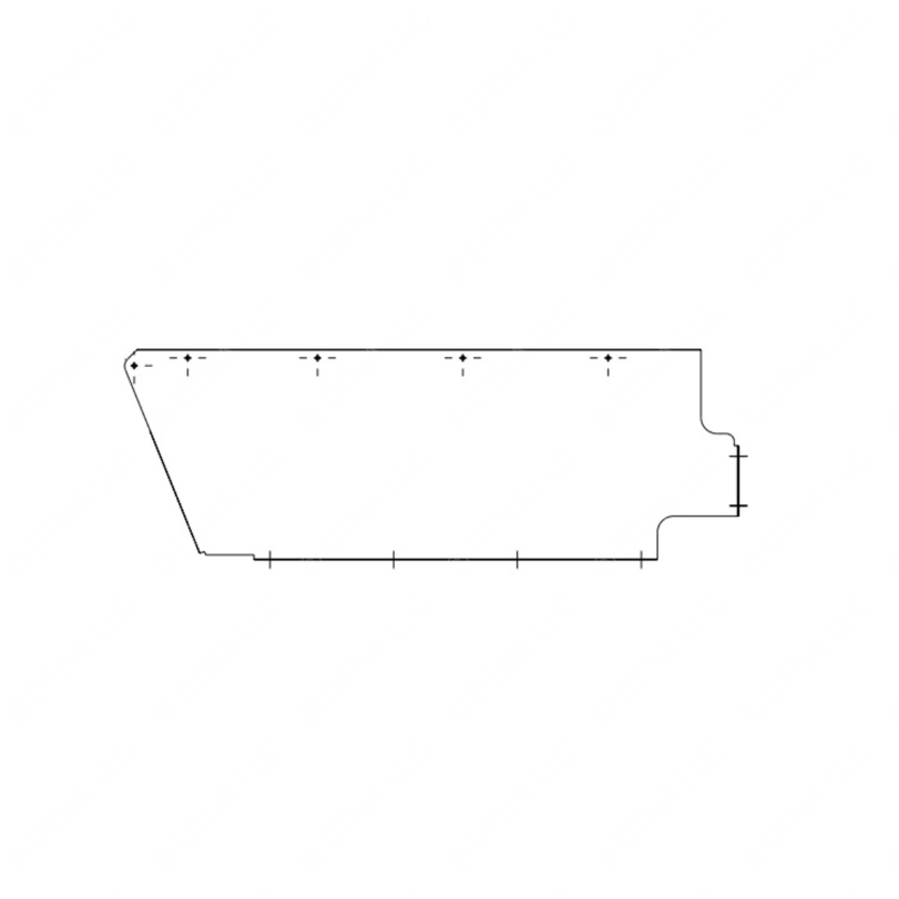TBB 175307 MODESTY PANEL, 39 INCH, LEFT SIDE, C2