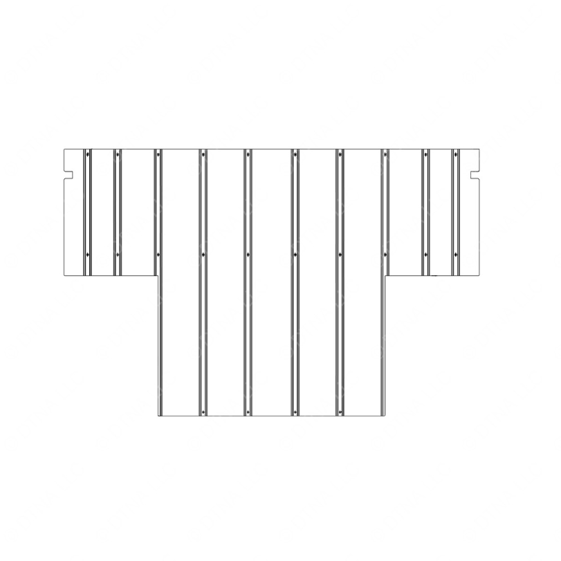 TBB 175381 FLOOR SHEET, CORRUGATED STEEL 2ND, GM 0