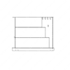 TBB 175584 STEPWELL ASSEMBLY, W/HEATER, ADA LIGHTI