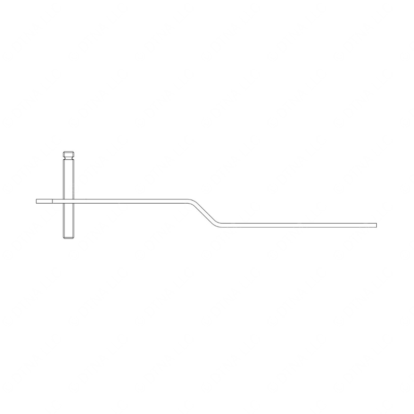 TBB 175610 INTERIOR HANDLE, RECESS, REAR EMERGENCY