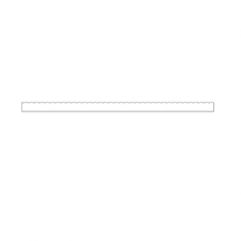 TBB 176813 STEP TREAD NOSING RIBBED WHITE FLOOR