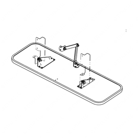 TBB 176864 MIRRO ASM INTERIOR LEVER LOCK 6X30