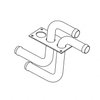 TBB 177442 BULKHEAD FITTING, WITH GROMMET HOLE, 1.