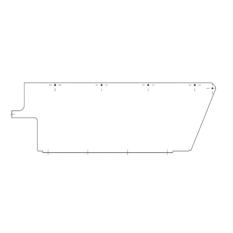 TBB 177791 MODESTY PANEL, 39 INCH, RIGHT SIDE WITH