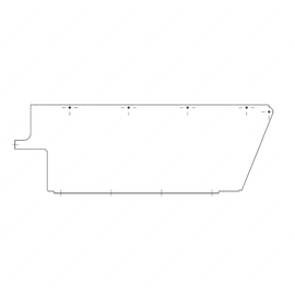 TBB 177791 MODESTY PANEL, 39 INCH, RIGHT SIDE WITH