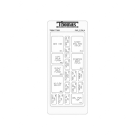 TBB 177999 LABEL ELEC PDM DASH EF