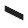 TBB 178008 STEP TREAD, BLACK PEBBLED, WHITE NOSING