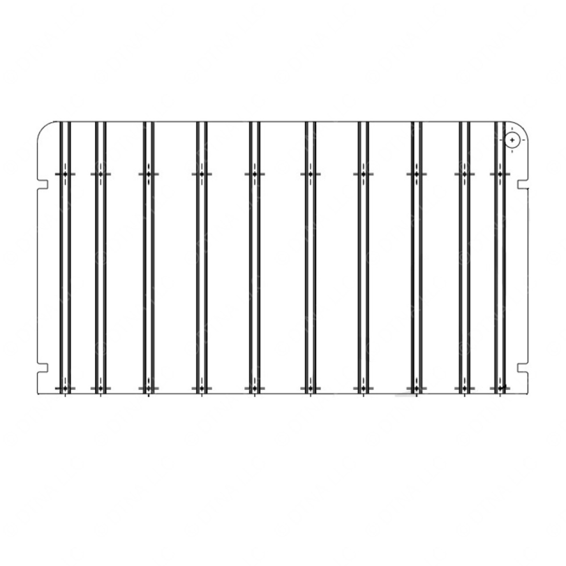 TBB 178882 FLOOR SHEET, CORRUGATED STEEL 3RD, GM 0