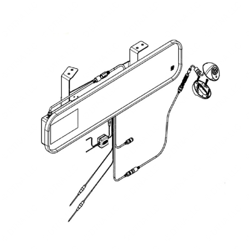 TBB 179696 ROSCO BACKUP CAMERA / MIRROR MONITOR AS