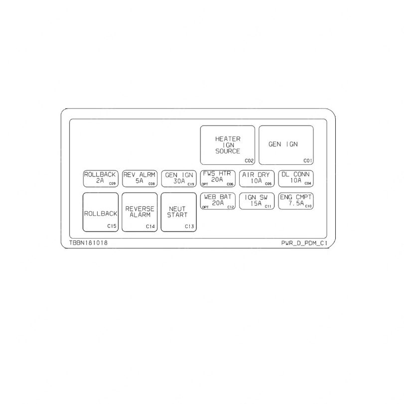TBB 181018 LABEL-ELEC PDM,CHAS,HDX,C1