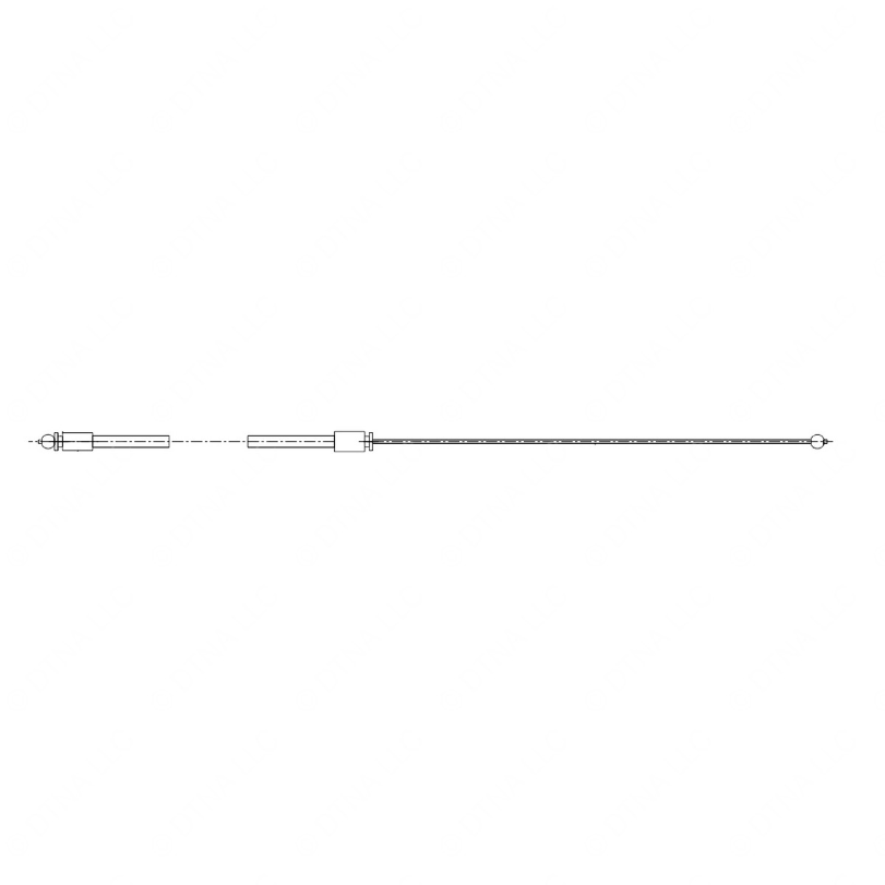 TBB 181181 CONTROL CABLE, EXTERIOR RELEASE, ELECTR
