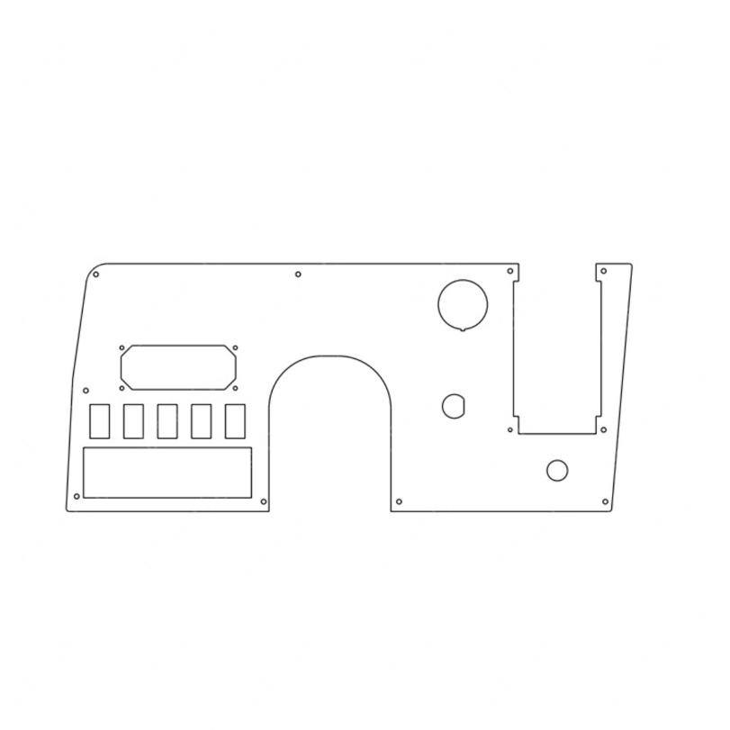 TBB 181552 DASH PLATE, UPPER, MVP-EFX 2010 WITH NO