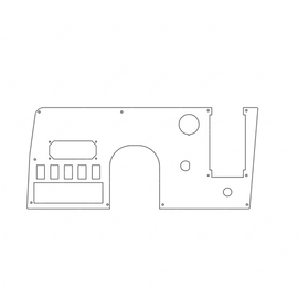 TBB 181552 DASH PLATE, UPPER, MVP-EFX 2010 WITH NO