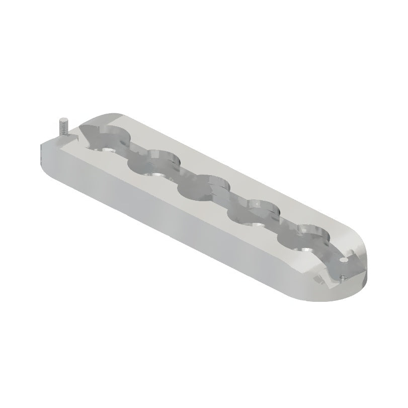 TBB 181630 TRACK EXTRUDED ALUM,BUTTON L SERIES, 6"