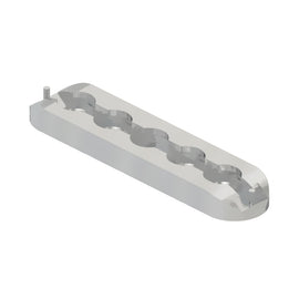 TBB 181630 TRACK EXTRUDED ALUM,BUTTON L SERIES, 6"